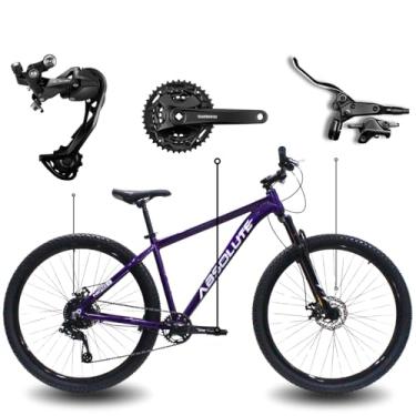 Imagem de Bicicleta Aro 29 Absolute Nero 5 Shimano Alivio 27V Freio Hidráulico Quadro Alumínio Suspensão com Trava Absolute (Roxo, 13,5)