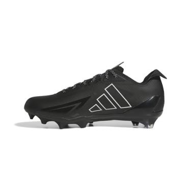 Imagem de adidas Tênis masculino de futebol americano Adizero Electric, Preto/branco/preto, 37
