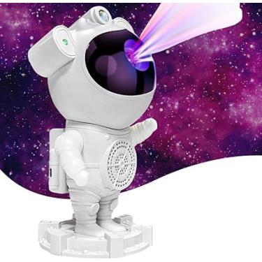 Imagem de PROJETOR ASTRONAUTA SOM BLUETOOTH ROBÔ LUMINÁRIA ESTRELAS NEBULOSAS GALÁXIAS LUA LUZ NOTURNA PARA QUARTO CONTROLE REMOTO FUNÇÃO TEMPORIZADOR (GALÁXIAS E ESTRELAS) PRESENTE MENINOS MENINAS ADULTOS