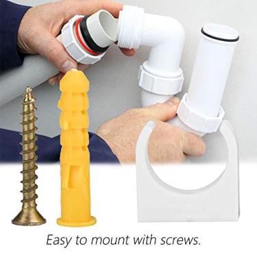 Imagem de Braçadeira para Tubo Em Forma de U, Clipes Fixos para Tubulação de água de, Melhoria da Casa (32mm + parafuso 20pcs)