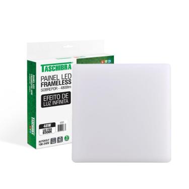 Imagem de Painel De Led Taschibra Frameless Quadrado Sobrepor 48w Bivolt.