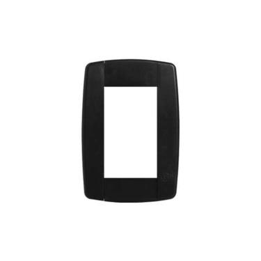 Imagem de Espelho 4x2 3 Módulos Horizontais Preto - Linha Lev - Ilumi