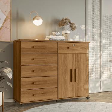 Imagem de Comoda Multiuso Bruxelas Freijo