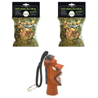 Imagem de Defumação Espiritual Ervas da Umbanda Limpeza Defumador Chaveiro Carra