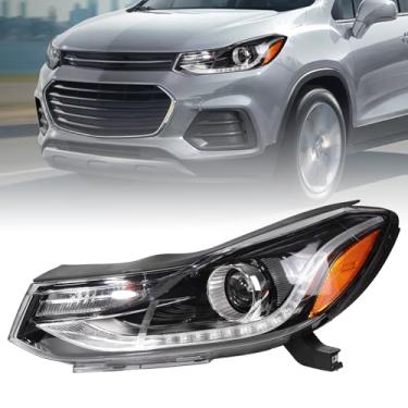 Imagem de Zhaoyang Conjunto de farol compatível com Chevy Chevrolet Trax 2017 2018 2019 2020 2021 2022 com projetor LED DRL substituição de farol de halogênio (lado esquerdo do motorista)
