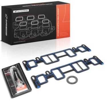 Imagem de A-Premium Conjunto de vedação do coletor de motor inferior de 4 peças compatível com Chevrolet Silverado 1500, Blazer, Astro, C1500 e GMC Sierra 1500, C1500, Jimmy & Oldsmobile Bravada & Isuzu Hombre