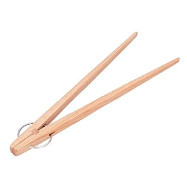 Imagem de aqxreight Pinça de Pão para Lanche, Ferramenta de Cozimento de Madeira para Cozinha, Pegador de Alimentos Multifuncional para Salada, Frutas, Massas e Muito Mais, Eficiente e Fácil de