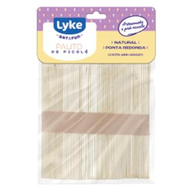 Imagem de Palito de Picolé Madeira Natural LYKE - 114X10X2MM 100UND