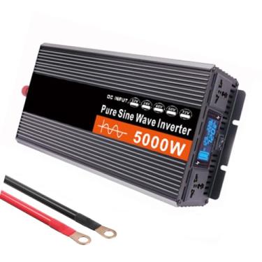 Imagem de 48V to 230V,Inversor Carregador de Onda Senoidal Pura 5000W DC 12V 24V 48V 60V 72V Entrada DC Saída AC 110V/230V Inversor de Energia Solar de Baixa Frequência, 60V para 230V