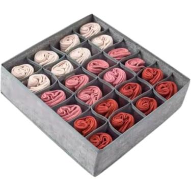 Imagem de Organizador de Gaveta Com 24 Divisórias| A Solução Rápida para Roupas Íntimas e Meias | Divisória Inteligente e Impermeável para Guarda-Roupa | Encontre Tudo em Segundo