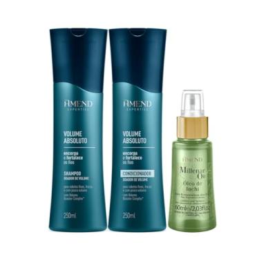 Imagem de Amend Expertise Volume Absoluto Shampoo 250ml + Condicionador 250ml + Millenar Oil Inchi 60ml