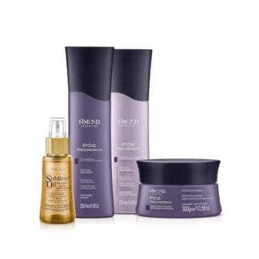 Imagem de Amend Expertise Pós Progressiva Shampoo 250ml + Condicionador 250ml + Mascara 300ml + Sublime Oil 60ml