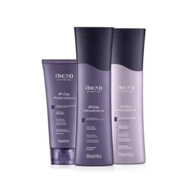 Imagem de Amend Expertise Pós Progressiva Shampoo 250ml + Condicionador 250ml + Leave-in 180ml
