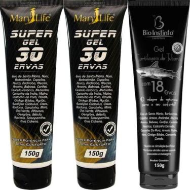 Imagem de Kit 2 Super Gel 30 Ervas 150G + 1 Gel Cartilagem De Tubarão - Bio Inst
