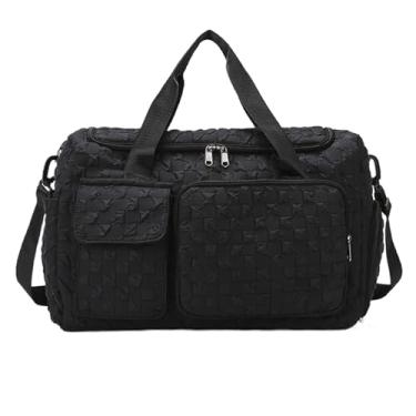 Imagem de Bolsa masculina – bolsa noturna impermeável com compartimento para sapatos | Organizador de equipamentos atléticos versátil, lavável para itens pessoais para treino, basquete, futebol, ioga