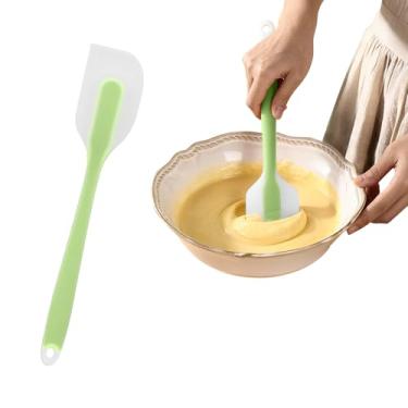 Imagem de Espátulas de silicone, resistente ao calor, borracha flexível antiaderente para cozinhar e misturar na lava-louças
