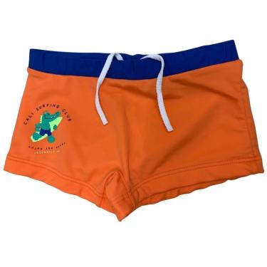 Imagem de Sunga Infantil Natação Jacaré Crocodilo Cali Proteção Uv 50 Praia Piscina Traje Banho-Masculino