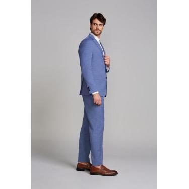 Imagem de Terno Liso - Azul Médio - HIGHSTIL, Azul, 46M