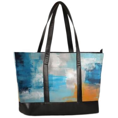 Imagem de Bolsa feminina de lona para laptop, estampa de coração, floco de neve, vermelha, 40 cm, bolsa para computador de grande capacidade, Cor 26, 14.6*5.1*11.8 inch, Casual