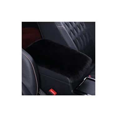 Imagem de 32 x 20 cm, almofada de cobertura de console central automotiva de pelúcia, almofada de apoio de braço macia e de suporte, capa de caixa de apoio de braço automático, almofada universal de apoio de