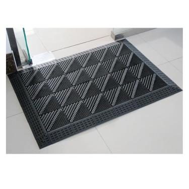 Imagem de SPXMQSS Tapetes externos para jardim, tapetes extra grandes para área externa, tapete de fácil limpeza, tapete de retalhos, resistente ao desgaste, para deck varanda, varanda, preto, 120 x 180 cm