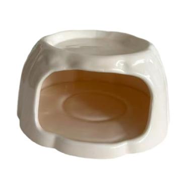 Imagem de Ｂｅｓｇａ Casinha de cerâmica para hamster em formato de, comedouro e esconderijo para pequenos animais, Laranja Claro