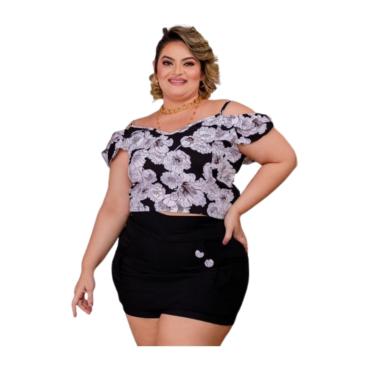 Imagem de CONJUNTO PLUS SIZE  DOLCE SEDUTTI ROSE FLORAL