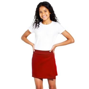 Imagem de Short Saia Juvenil Helanca 12 Vermelho