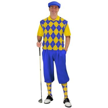 Imagem de Golf Knickers Roupas de moletom de golfe - masculino - azul real e amarelo, azul royal/amarelo, 42