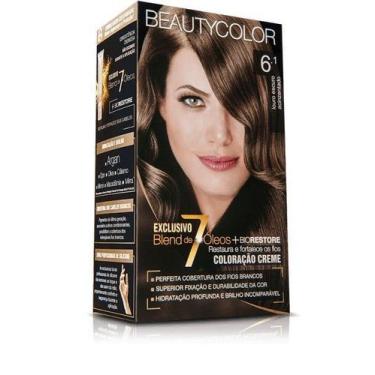Imagem de TINTURA BEAUTY COLOR 6.1 LOURO ESCURO ACINZENTADO - Coloração Capilar