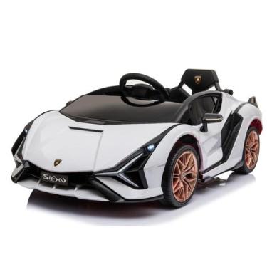 Imagem de Mini carro elétrico infantil lamborghini sian 6v branco - IMPORTWAY