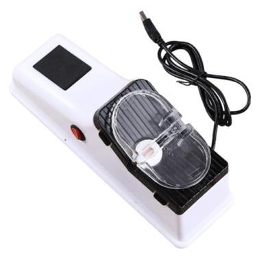 Imagem de Bothyi Afiador de facas elétrico USB de dupla face, eficiente e fácil de usar, utensílio de cozinha confiável e profissional para afiar facas rapidamente.