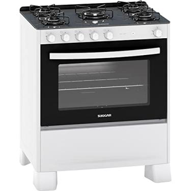 Imagem de SUGGAR FOGÃO NEO COOK BRANCO MESA DE VIDRO 5 BOCAS ACENDIMENTO AUTOMÁTICO FGV510BR