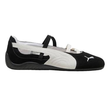Imagem de PUMA Speedcat Ballet Suede Tênis feminino estilo de vida (preto/branco/preto), Preto/Branco/Preto, 8
