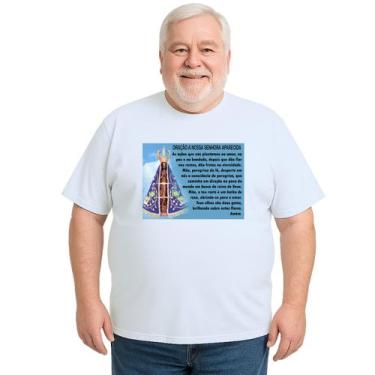 Imagem de Camiseta Oração Nossa Senhora Aparecida Personalizada - UseP4, Branco,
