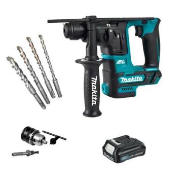 Imagem de Martelo rotativo 12V Makita HR166DZ 1 bateria 2,0Ah brocas e mandril s