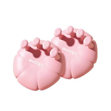 Imagem de oshhni Separadores de dedos, compactos e respiráveis, para academia em casa, fortalecedores de panturrilha para pés planos, Rosa