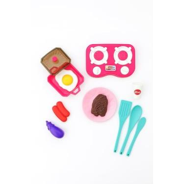 Imagem de Bruartt - Kit Panelinhas Fogão Comidinhas Brinquedo Infantil Cozinha