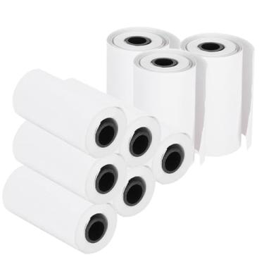 Imagem de Naroote Material Escolar, Artesanato, Impressora, Bolso de Papel, Papel Térmico Errado para Impressão de Fotos, 10 Rolos de de Impressora Com Carretel para Estudantes
