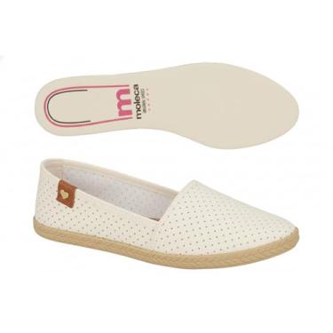 Imagem de Sapatilha Feminina Moleca Alpargata Microperfuros 5287.210 - Original (Branco Off, BR, Adulto, Numérico, 38)