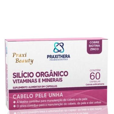 Imagem de Silício Orgânico 150 mg Praxi Beauty 60 Cápsulas sem sabor