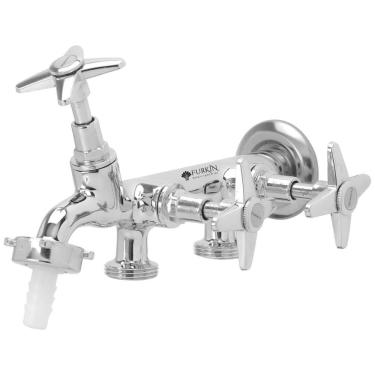 Imagem de Torneira Tanque Com 3 Saídas Para Máquina De Lavar - 2231 - Furkin