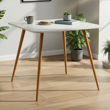 Imagem de Mesa de Jantar Quadrada Mdf 90cm Sofia Cozinha