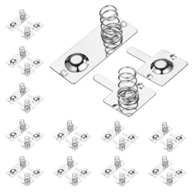 Imagem de 12 Pares de Contatos de Mola para Pilhas AA, Conversão Negativo Positivo Substituição Placa Mola Bateria para Dispositivos Eletrônicos e Carregador Controle Remoto