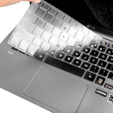 Imagem de OHGO Capa de teclado transparente ultrafina para Microsoft Surface Pro 7 e teclado Microsoft Surface Pro 4/5/6 2015+, layout dos EUA