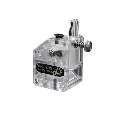 Imagem de Peças de impressora 3D Clone da extrusora DDB, extrusora Bowden de atualização de unidade dupla para filamento de 1,75 mm CR10 Ender 3(Transparent Extruder)