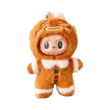 Imagem de Conjunto De Roupas Para Boneco De Pelúcia Labubu Papai Noel De 17cm - 