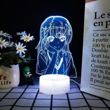 Imagem de Luz noturna LED 3D A Cert Scientific Railgun Misaka Mikoto - Yiweisai