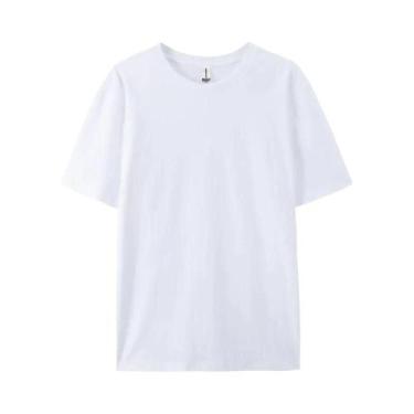 Imagem de Camisetas Femininas De Manga Curta 100% Algodão, Sólidas, Esportivas, 