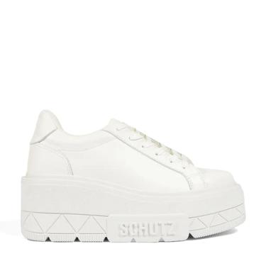 Imagem de Tênis Schutz Plataforma Couro Branco Original-Feminino